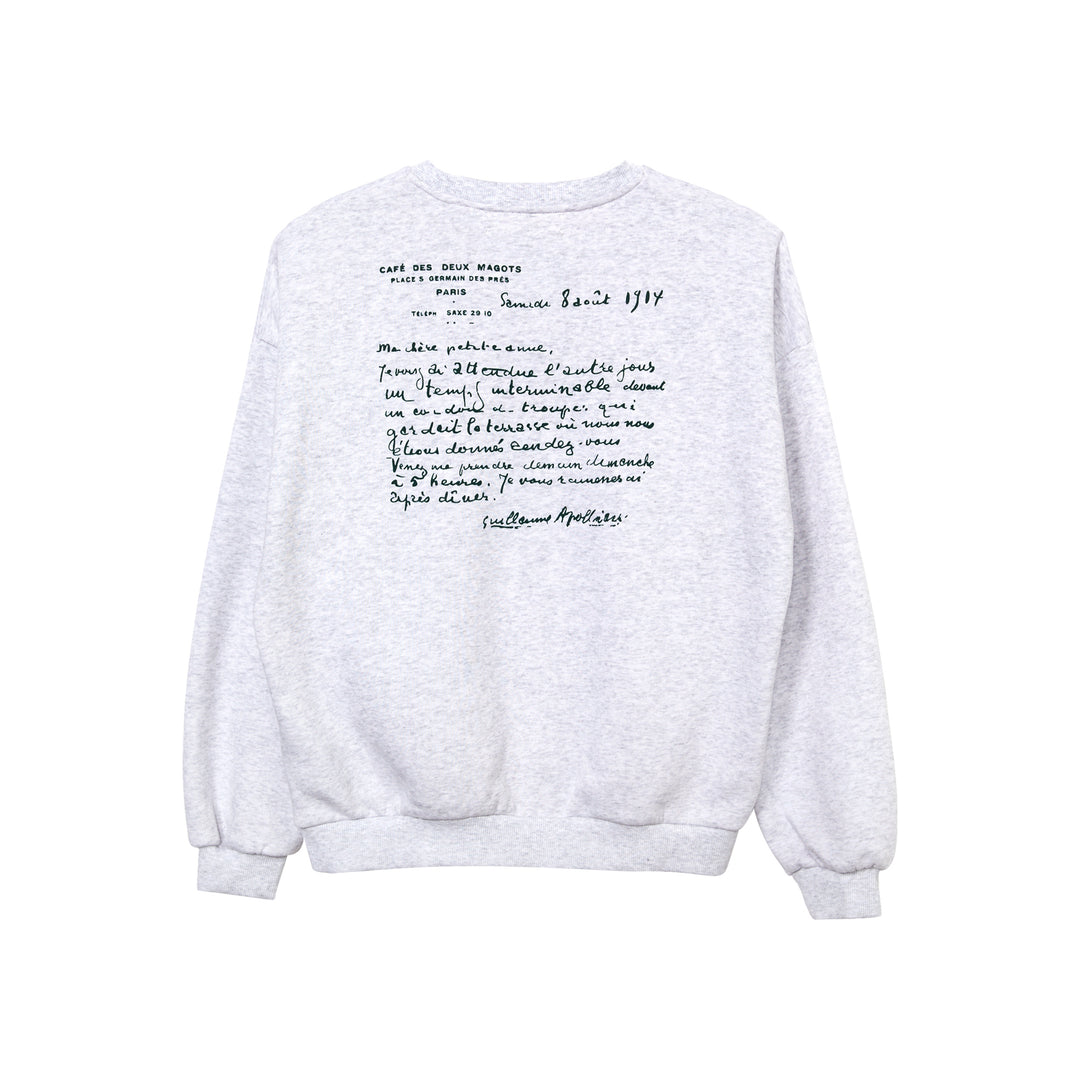 Sweatshirt en coton monogrammé - Etam x Les Deux Magots