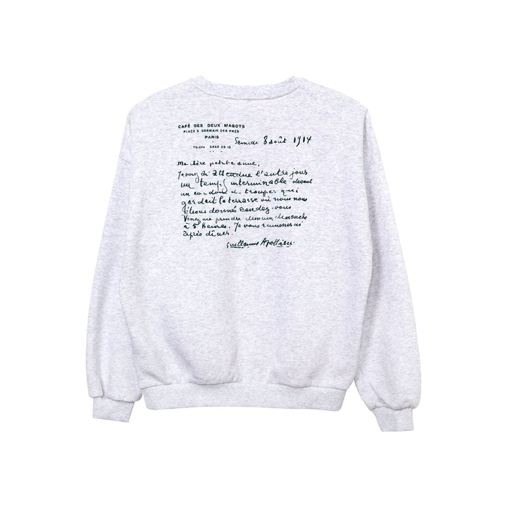 Sweatshirt en coton monogrammé - Etam x Les Deux Magots