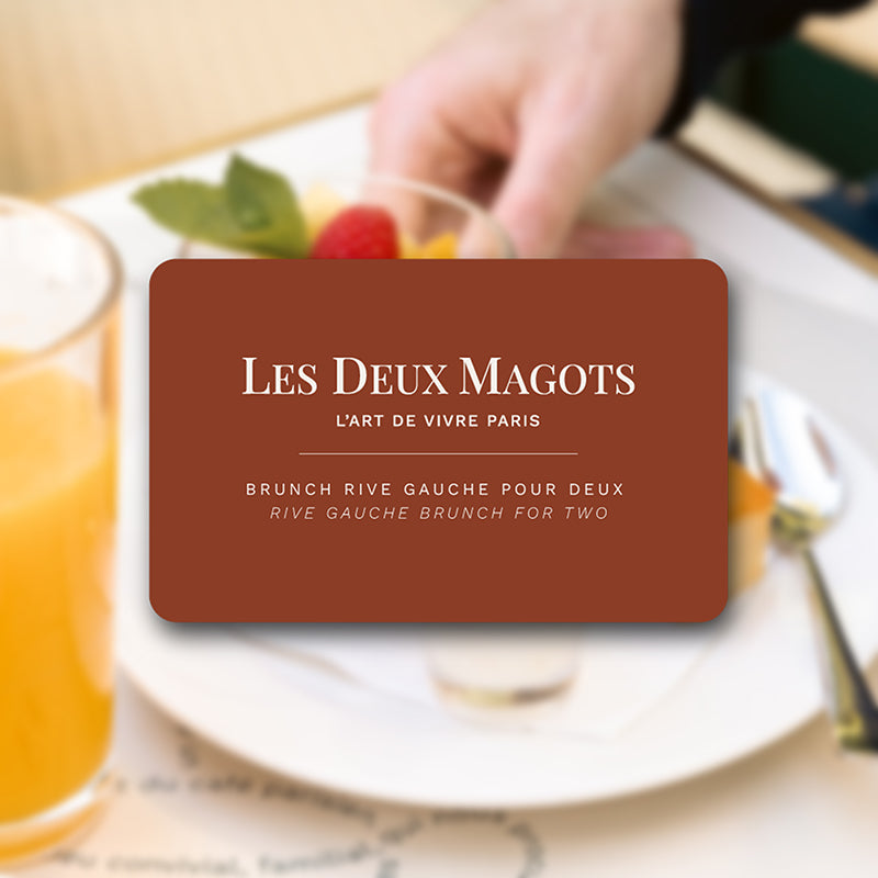 Carte « Brunch Rive Gauche pour deux »