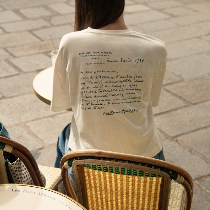 T-shirt en coton monogrammé - Etam x Les Deux Magots