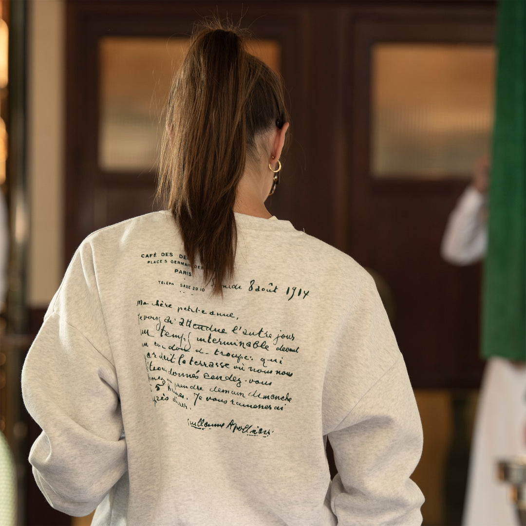 Sweatshirt en coton monogrammé - Etam x Les Deux Magots