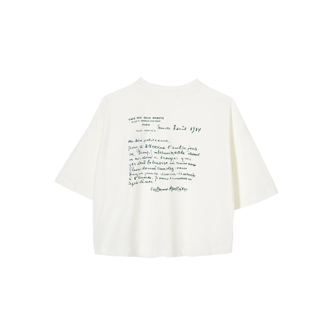 T-shirt en coton monogrammé - Etam x Les Deux Magots