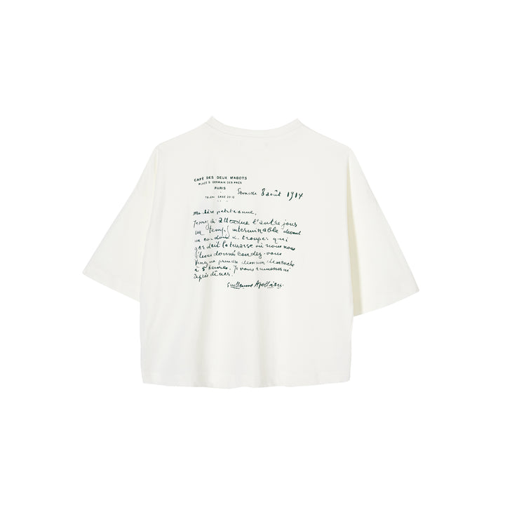 T-shirt en coton monogrammé - Etam x Les Deux Magots