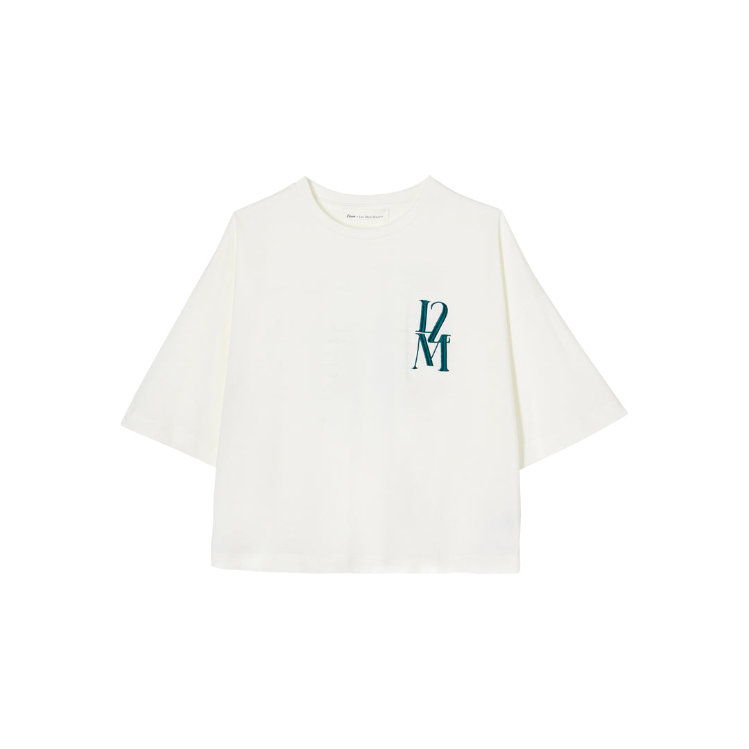 T-shirt en coton monogrammé - Etam x Les Deux Magots