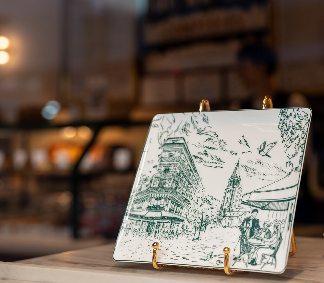 Plateau "140 ans" Bernardaud x Les Deux Magots
