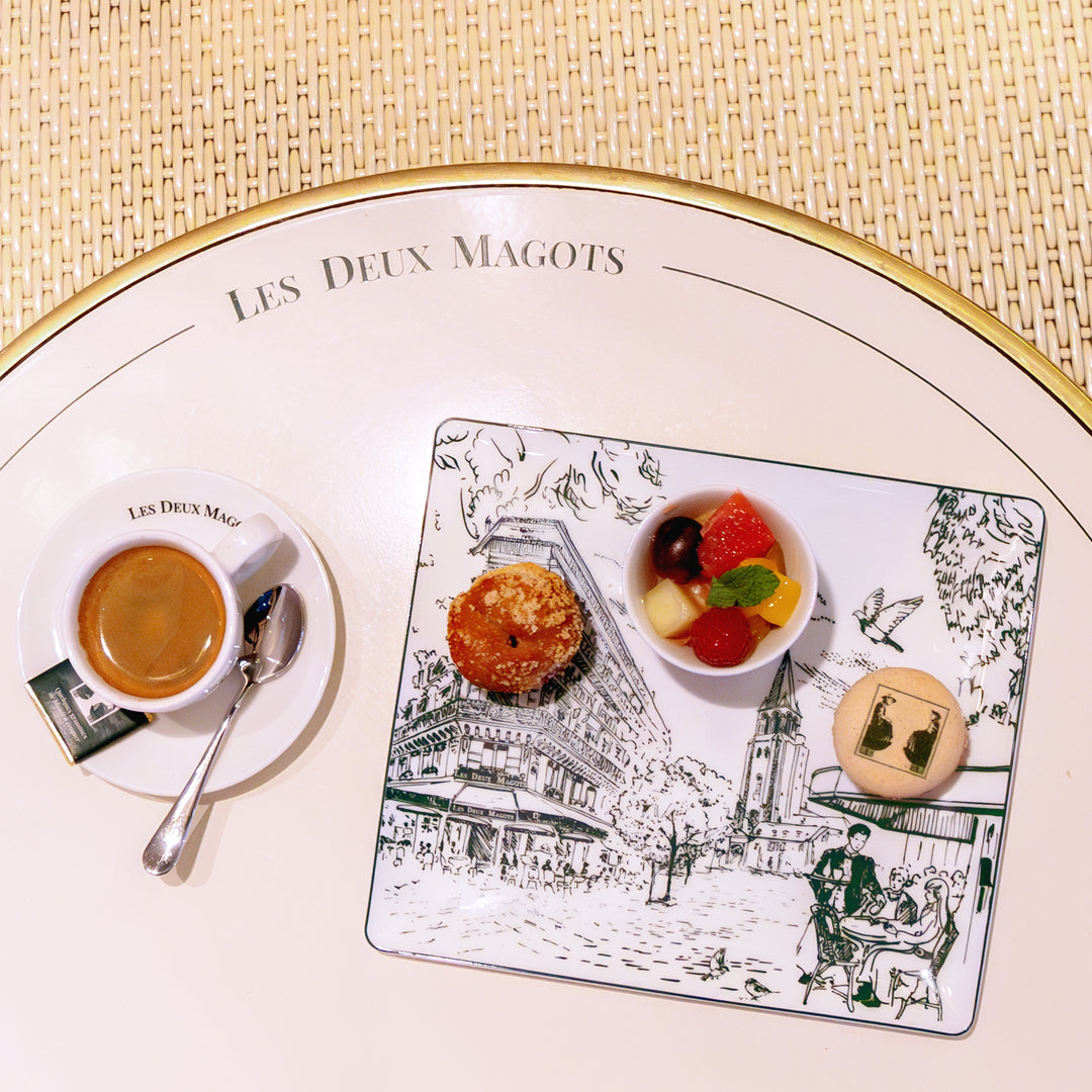 Plateau "140 ans" Bernardaud x Les Deux Magots