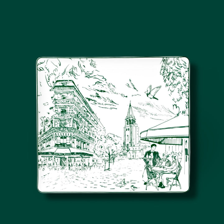 Plateau "140 ans" Bernardaud x Les Deux Magots