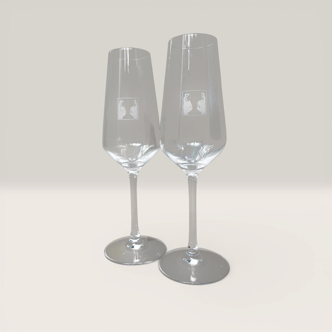 Champagne flutes (set of 2)