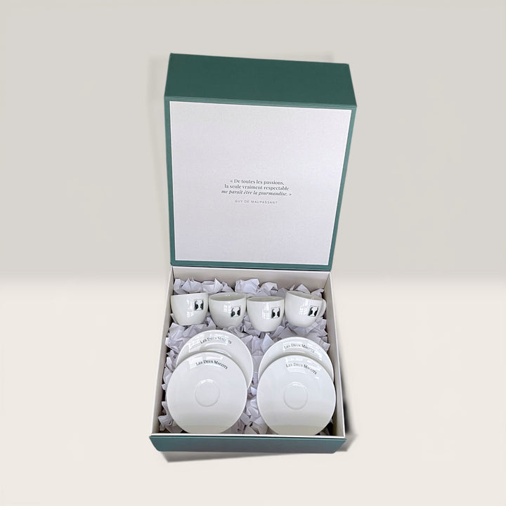 Tasse à café et sa soucoupe (lot de 4)