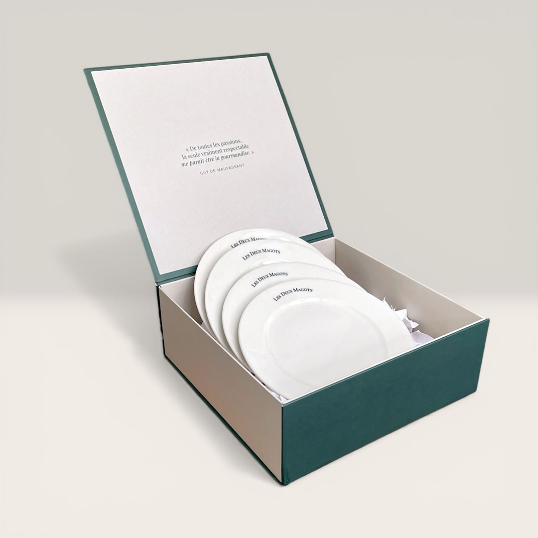 Assiette Les Deux Magots (lot de 4)