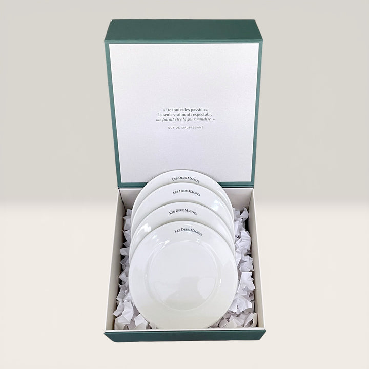 Assiette Les Deux Magots (lot de 4)