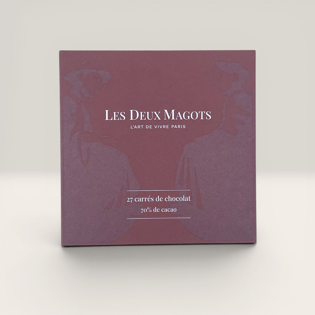 Boîte fourreau napolitain (27 carrés de chocolat)