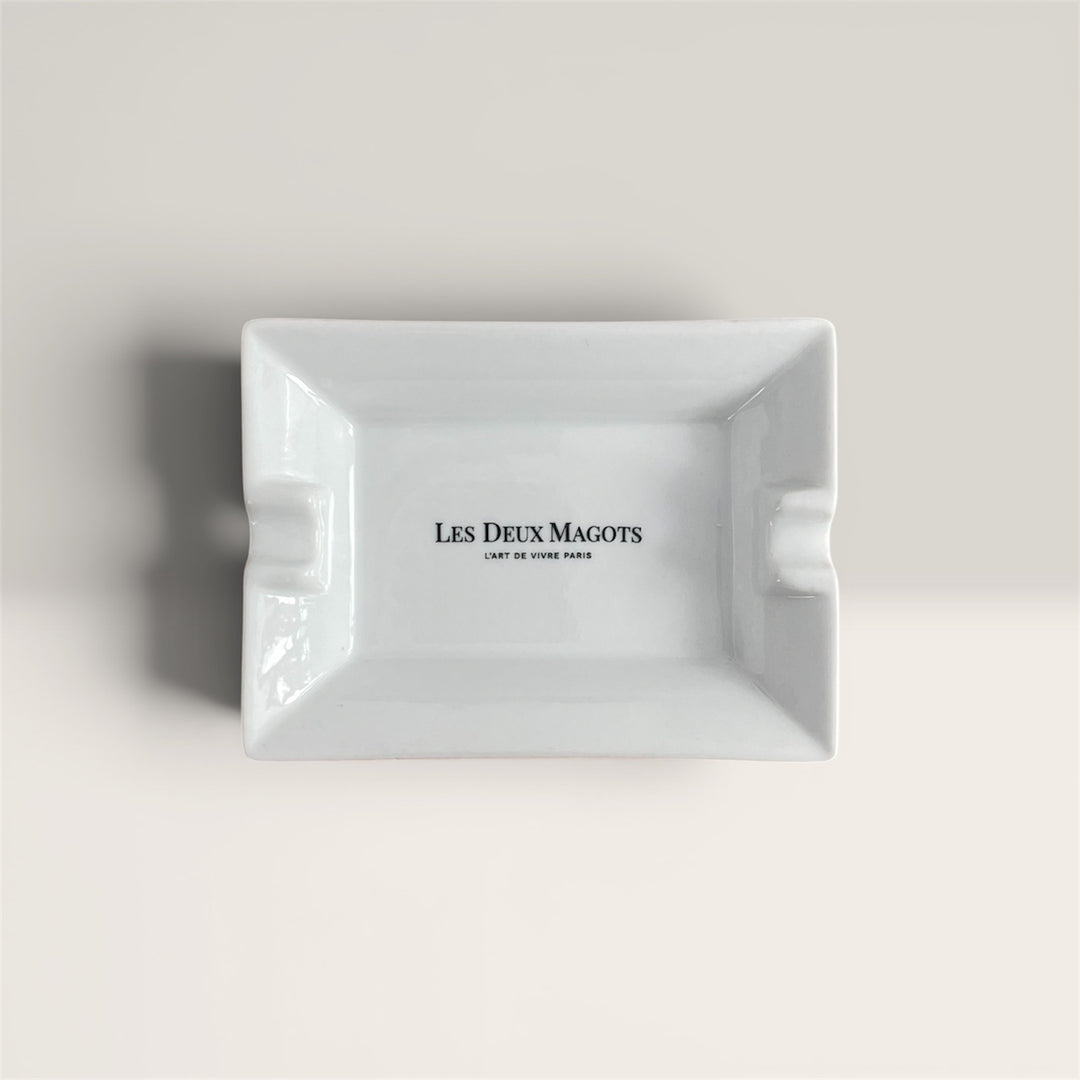 Les Deux Magots porcelain ashtray