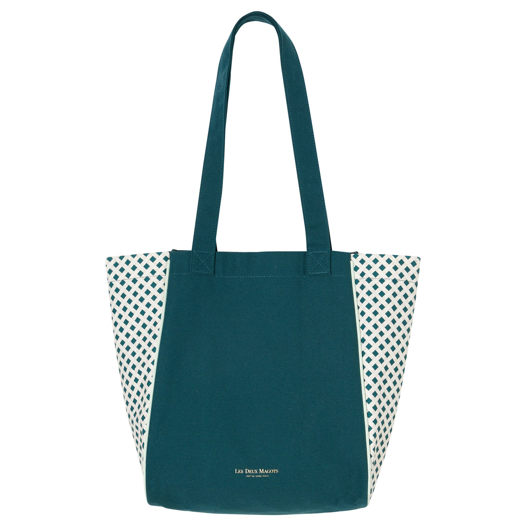 Sac cabas en coton à motifs - Etam x Les Deux Magots